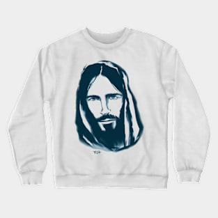 Jesus Christ Face illustration Crewneck Sweatshirt